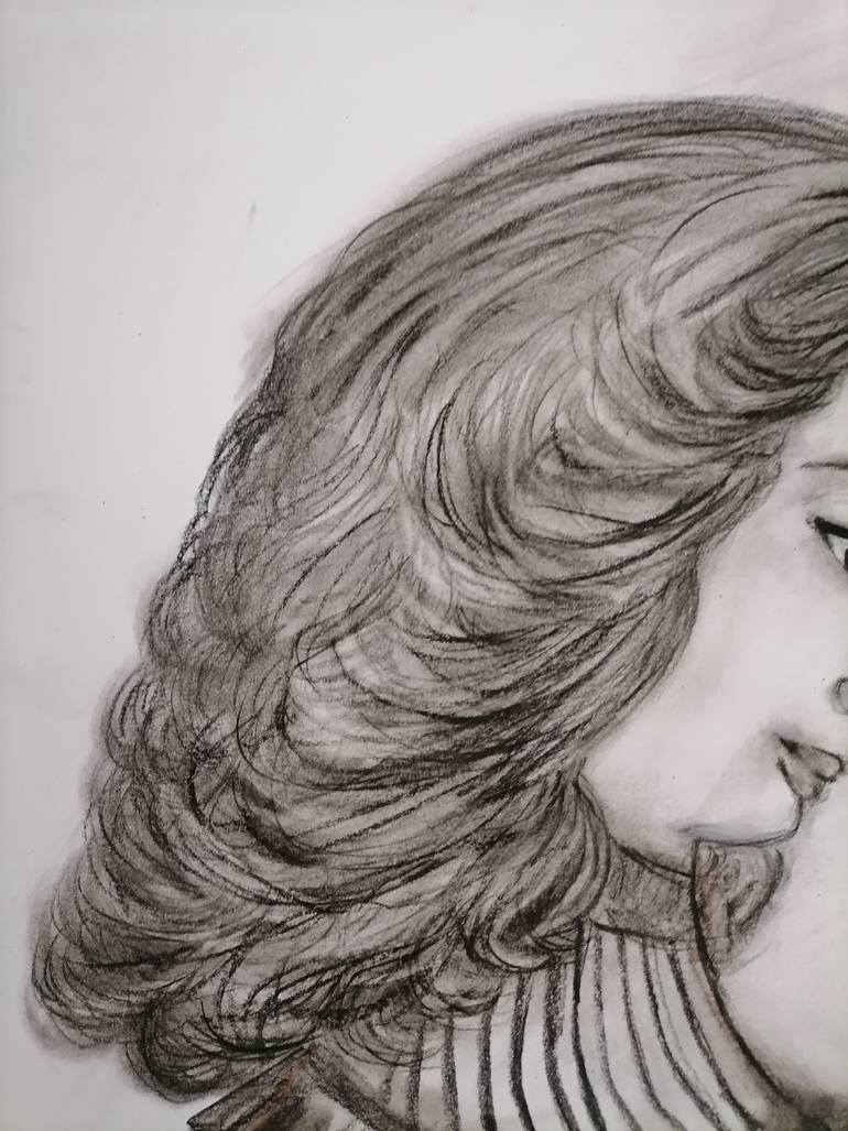Original Expressionism Women Drawing by Wanida Rangcakanok
