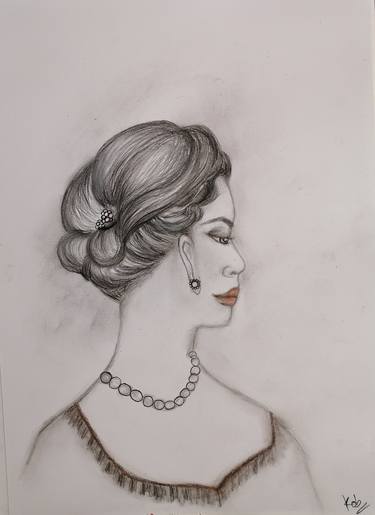 Print of Women Drawings by Wanida Rangcakanok