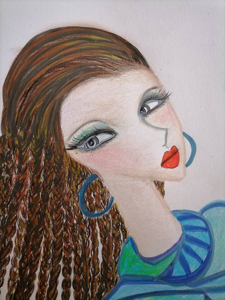 Original Modernism Health & Beauty Drawing by Wanida Rangcakanok