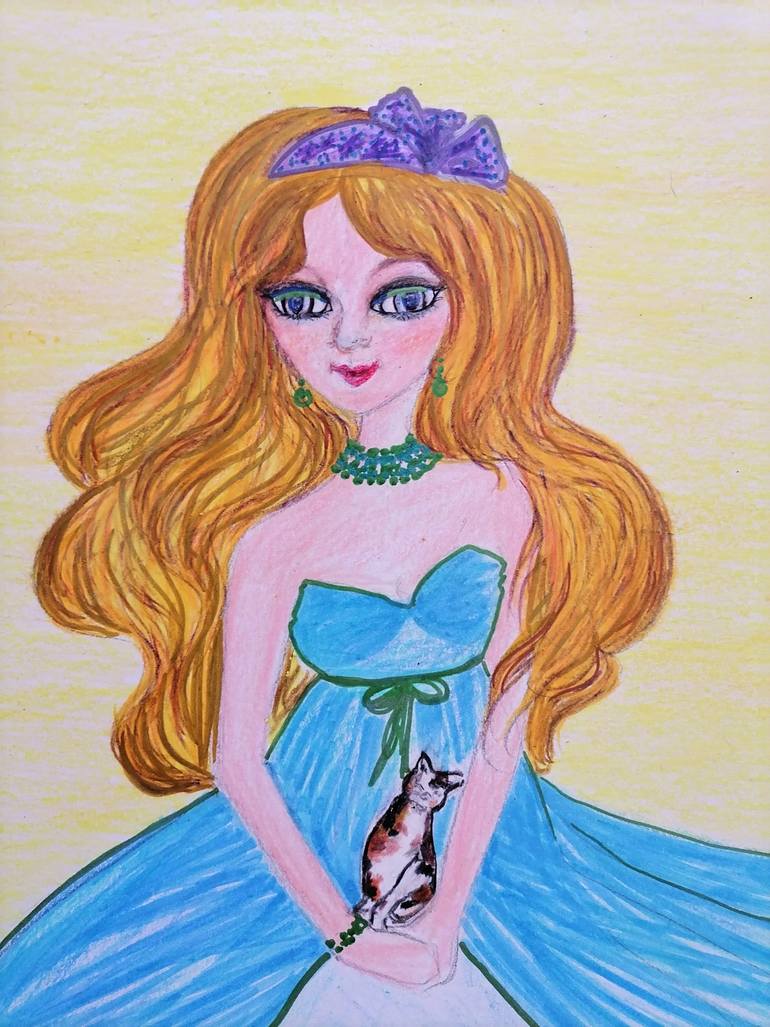 Original Contemporary Fantasy Drawing by Wanida Rangcakanok