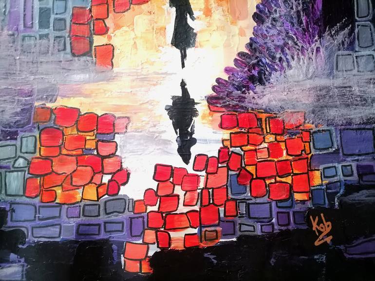 Original Expressionism Still Life Painting by Wanida Rangcakanok