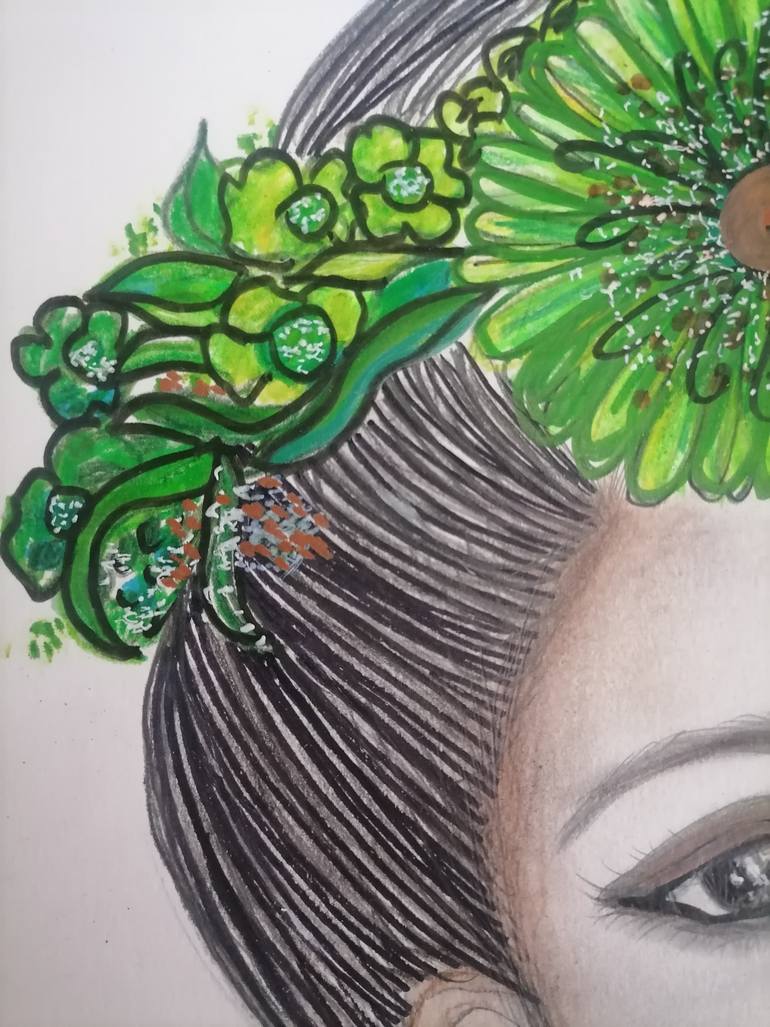 Original Modernism Women Drawing by Wanida Rangcakanok