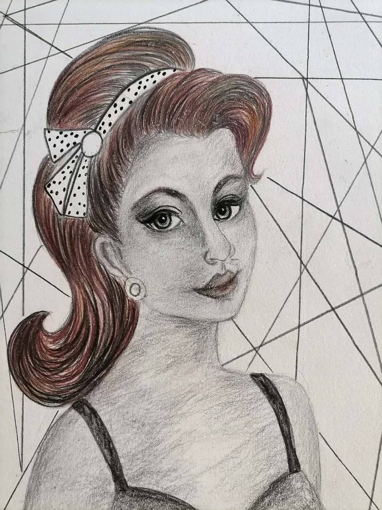 Original Contemporary Women Drawing by Wanida Rangcakanok