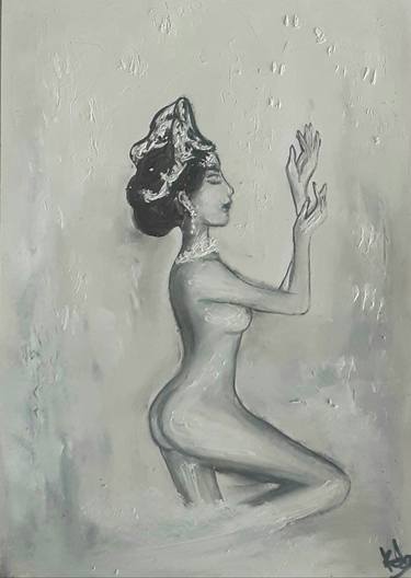 Original Expressionism Nude Paintings by Wanida Rangcakanok