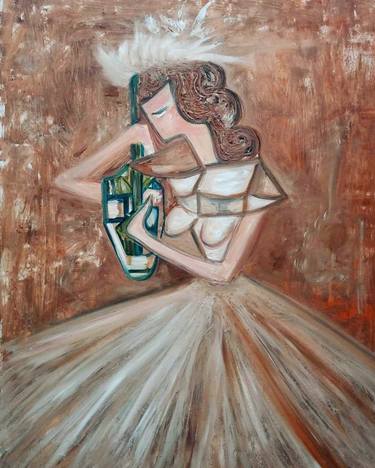 Original Expressionism Women Paintings by Wanida Rangcakanok