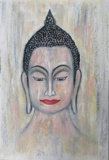 Original Modern Religion Paintings by Wanida Rangcakanok