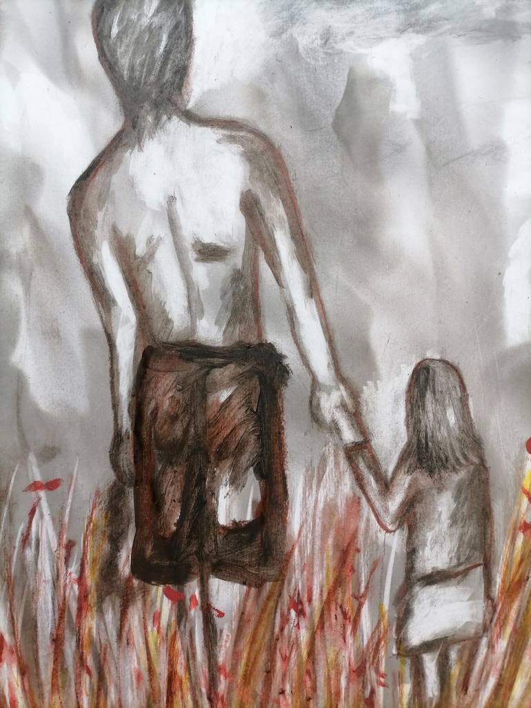 Original Contemporary Family Painting by Wanida Rangcakanok