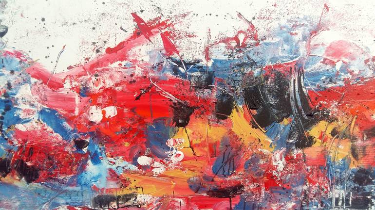 Original Abstract Expressionism Abstract Painting by Abbie Bey