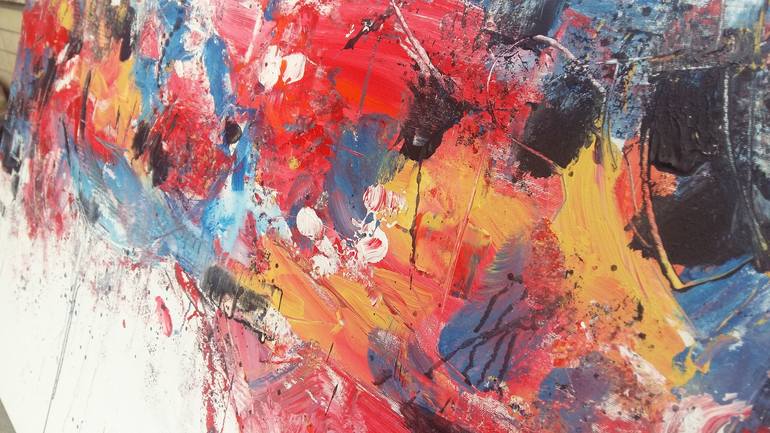 Original Abstract Expressionism Abstract Painting by Abbie Bey