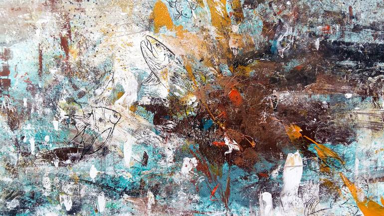 Original Abstract Expressionism Abstract Painting by Abbie Bey