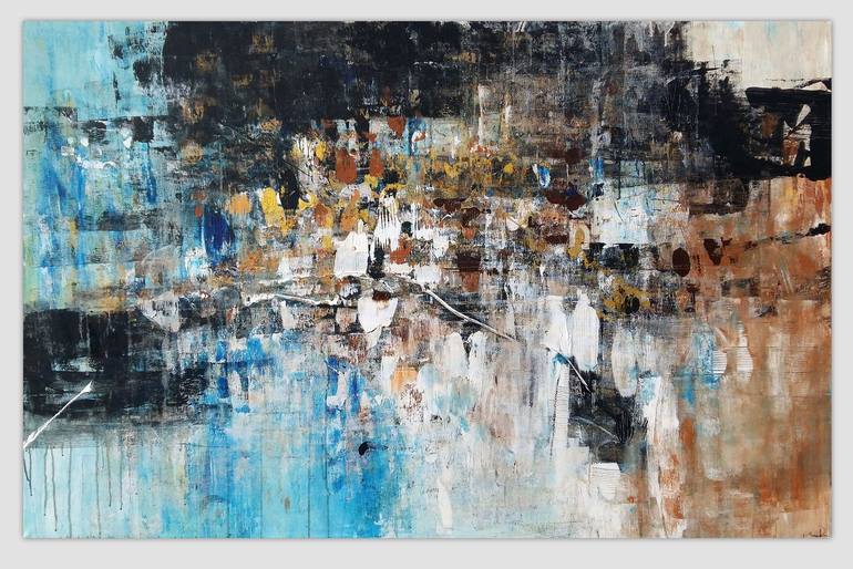 Original Abstract Expressionism Abstract Painting by Abbie Bey