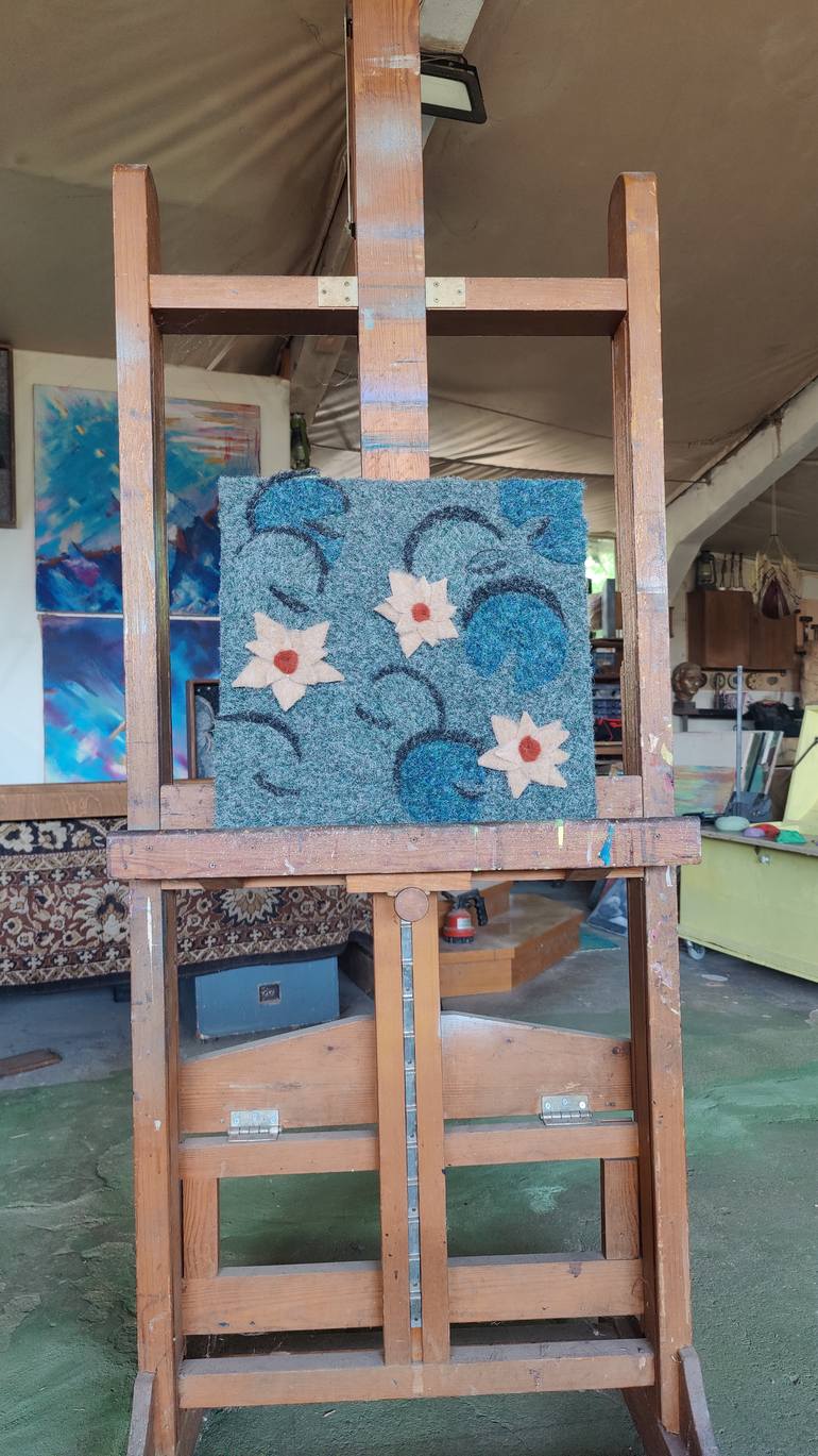 Original Abstract Floral Painting by Verjinia Mihajlova