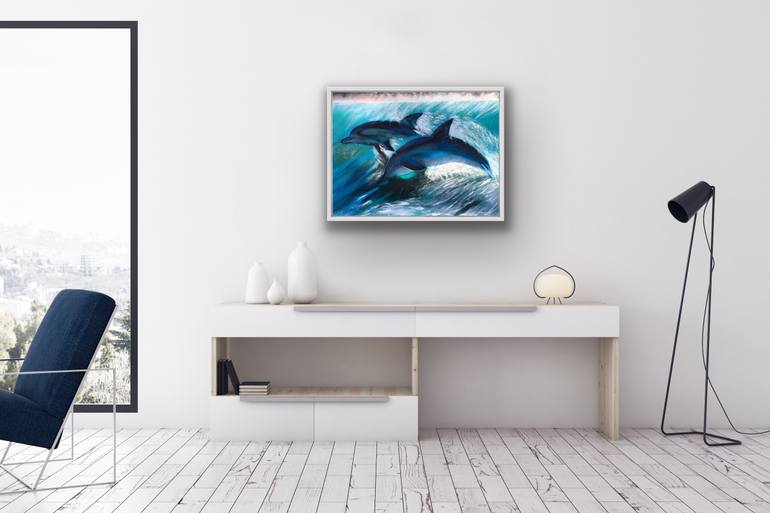 Original Figurative Animal Painting by Anastasiya Kharchenko