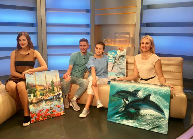 Original Figurative Animal Painting by Anastasiya Kharchenko