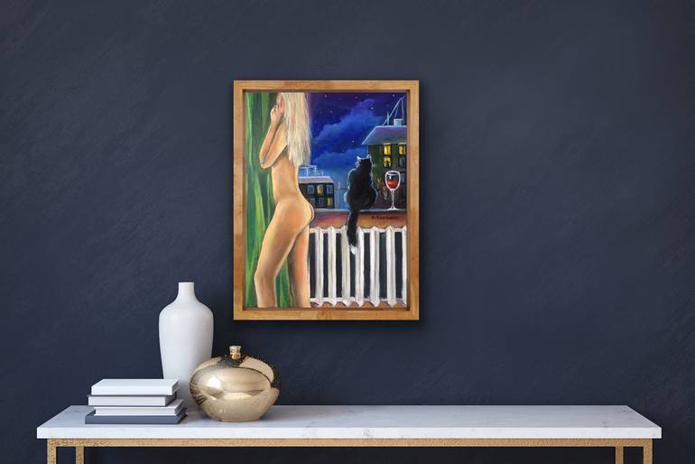 Original Figurative Body Painting by Anastasiya Kharchenko