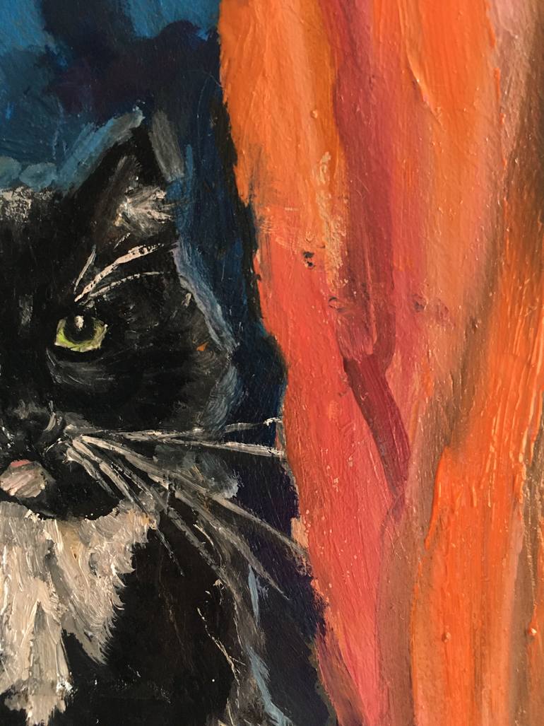 Original Figurative Animal Painting by Anastasiya Kharchenko