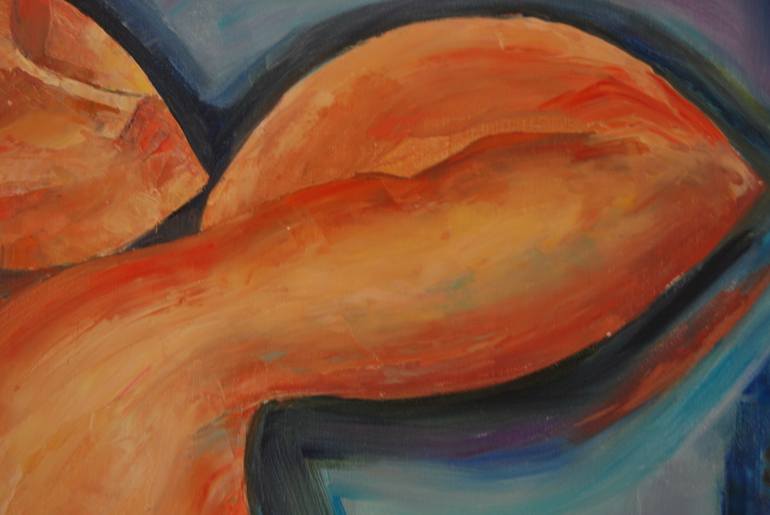 Original Abstract Expressionism Body Painting by Inna Tchernych