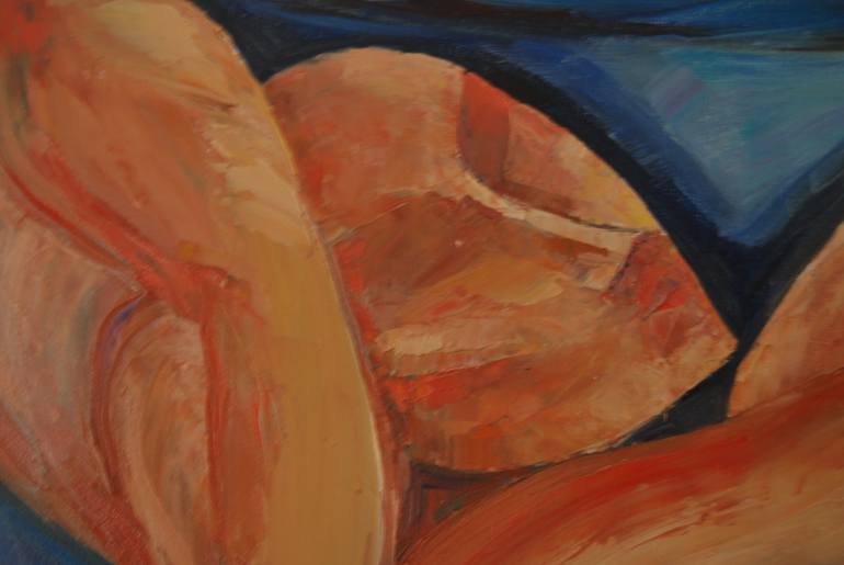 Original Abstract Expressionism Body Painting by Inna Tchernych