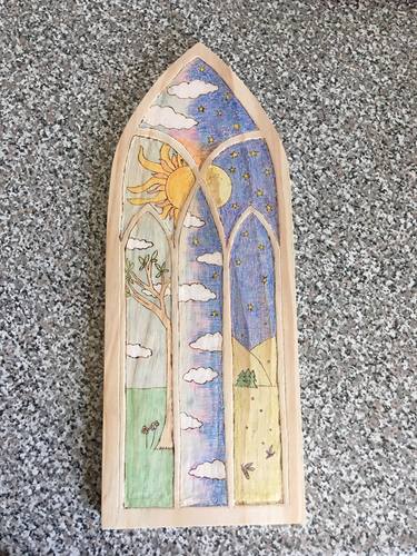 "Stained Glass" Wooden Window thumb