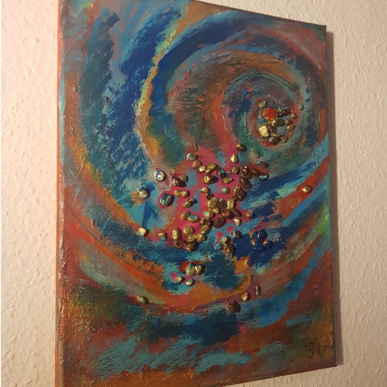 Original Abstract Expressionism Abstract Painting by Baki Ili