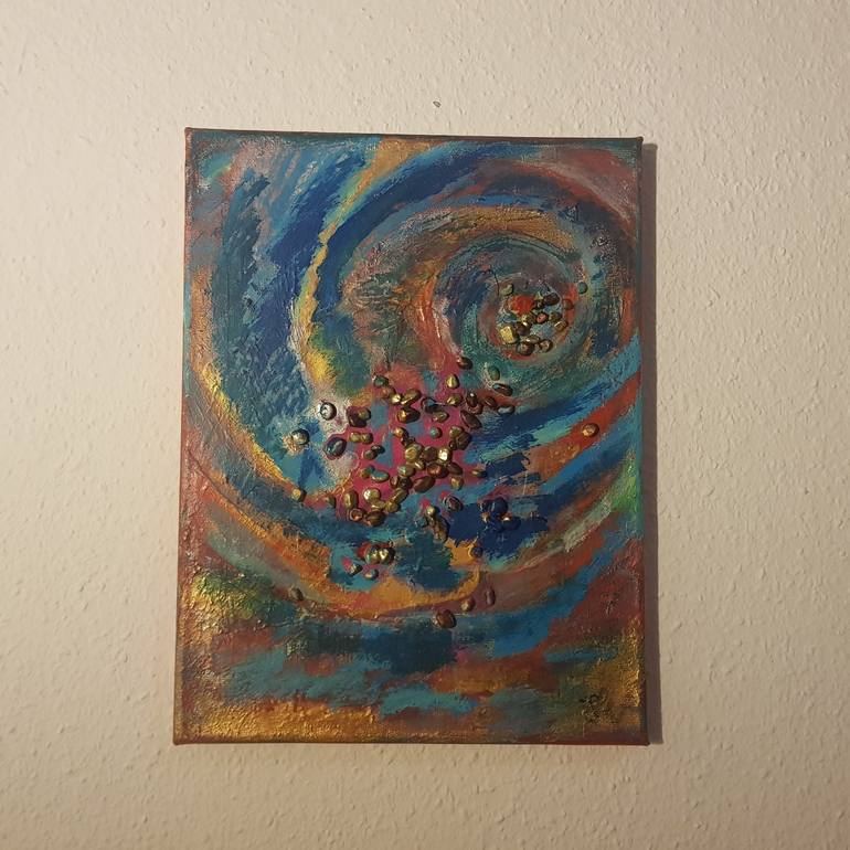 Original Abstract Expressionism Abstract Painting by Baki Ili
