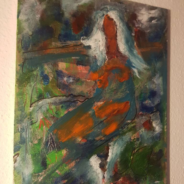 Original Conceptual Abstract Painting by Baki Ili