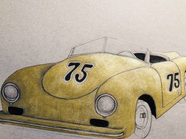 Original Automobile Drawings by Christina Hale