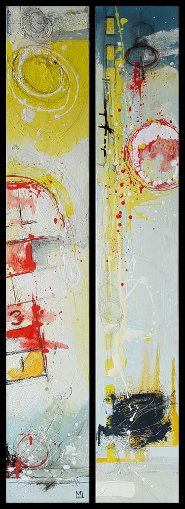 Original Conceptual Abstract Paintings by Marie-Eve Lachance