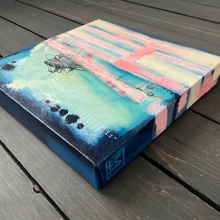 Original Modernism Abstract Painting by Marie-Eve Lachance