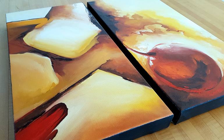 Original Conceptual Abstract Painting by Marie-Eve Lachance