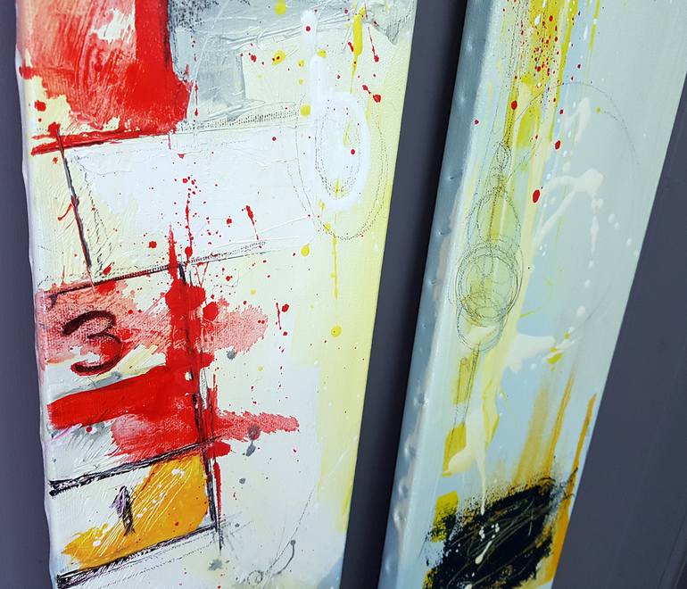 Original Conceptual Abstract Painting by Marie-Eve Lachance
