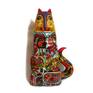You see an unusual sculpture is not just a big cat, and the cat-cat-cabinet or safe.
In the stomach, the cat has three pull-out drawers. They can keep money, jewelry or any small things.
This bright cat will fit into any interior, both in the old traditions and in the high-tech style.