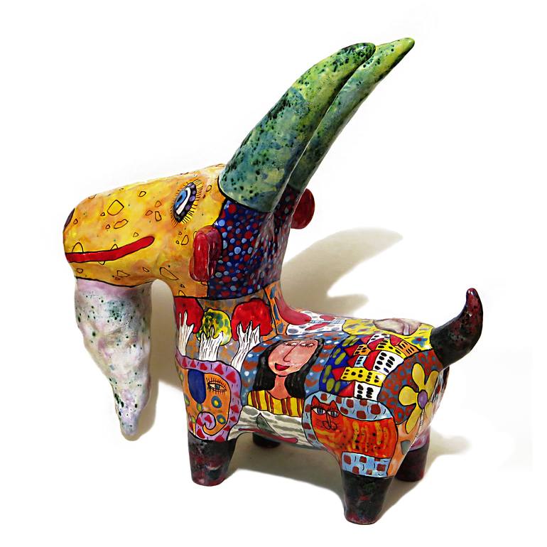 Original Art Deco Animal Sculpture by Sergey Gerasimenko