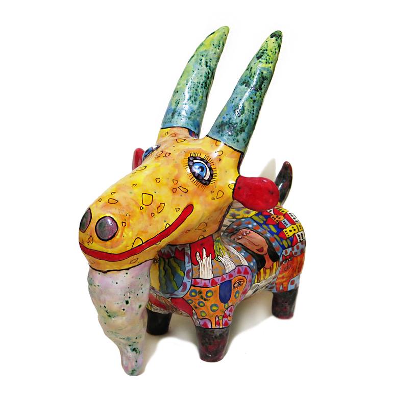 Original Art Deco Animal Sculpture by Sergey Gerasimenko