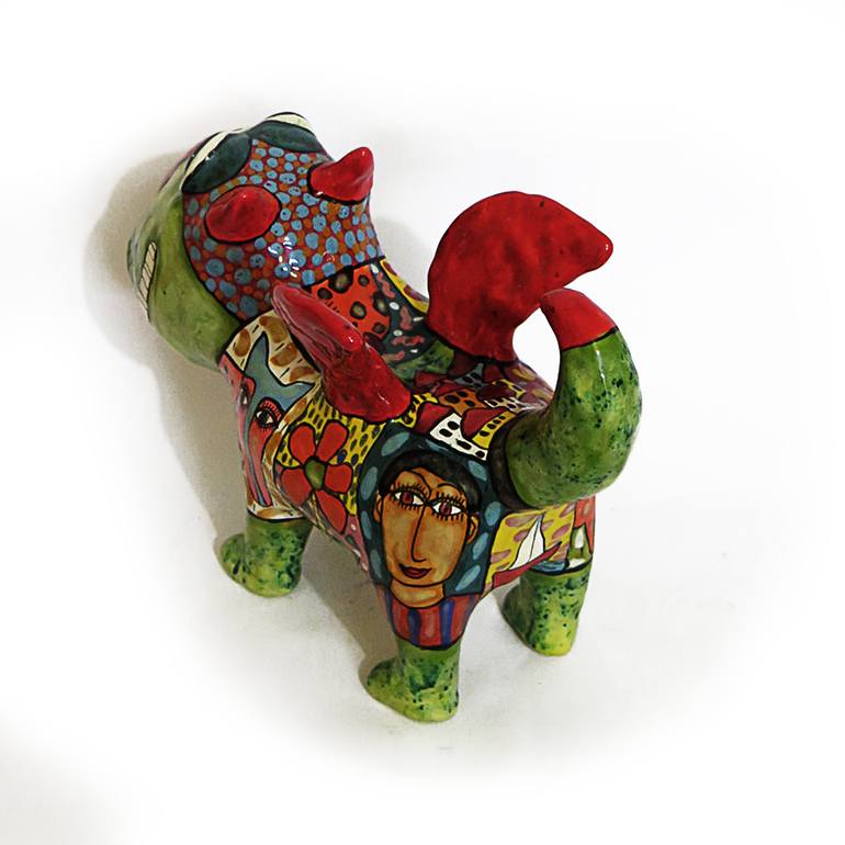 Original Art Deco Animal Sculpture by Sergey Gerasimenko