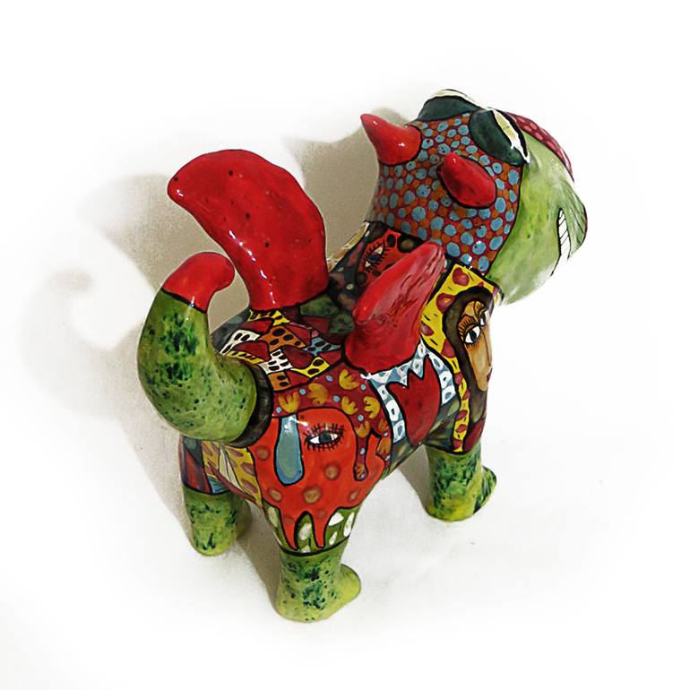 Original Art Deco Animal Sculpture by Sergey Gerasimenko