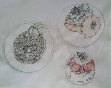 Original Food Drawings by Brittany Cole