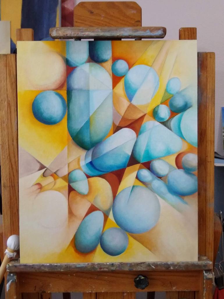 Original Conceptual Abstract Painting by Ben Jurevicius