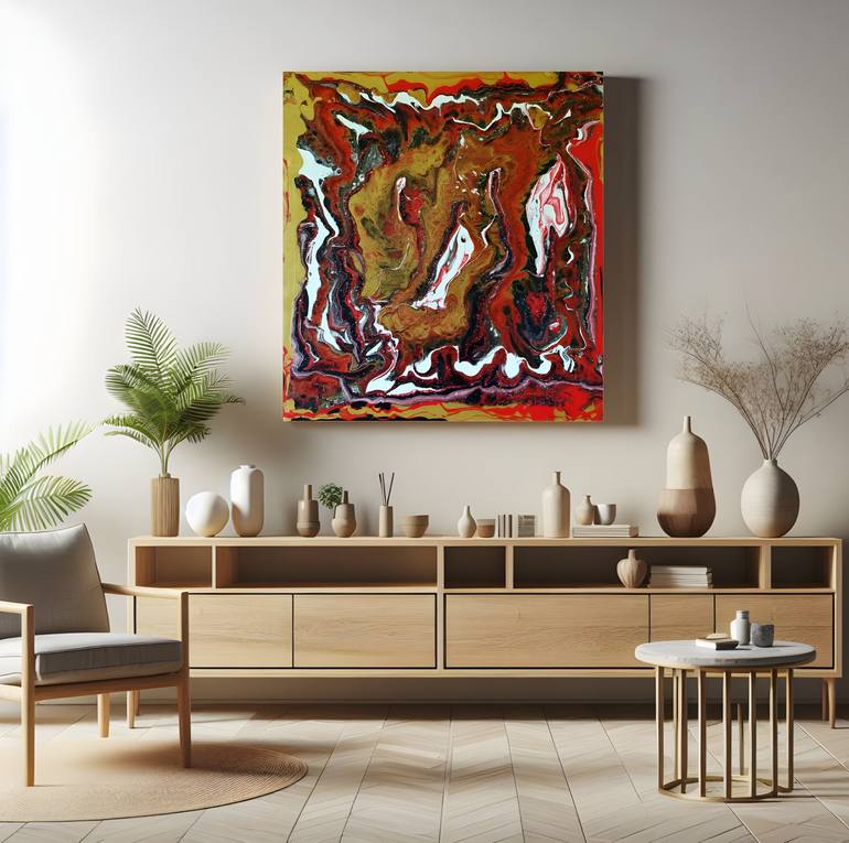 Original Abstract Expressionism Abstract Painting by Silva Krajnc