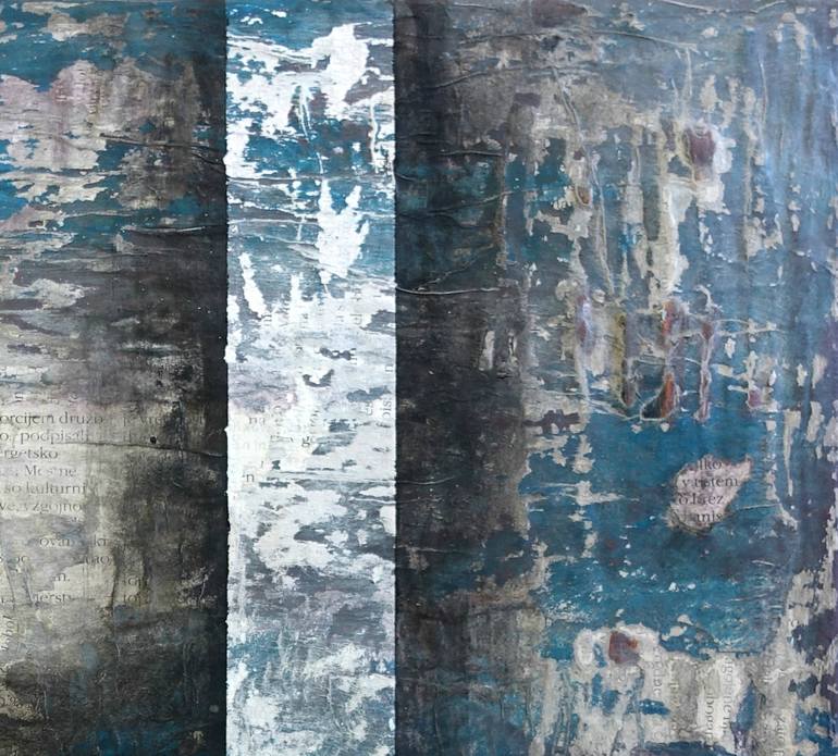 Original Documentary Abstract Painting by Silva Krajnc