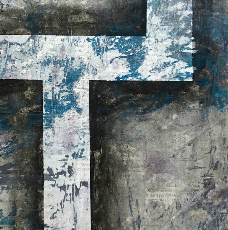 Original Documentary Abstract Painting by Silva Krajnc