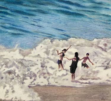 Print of Photorealism Beach Drawings by Doug Crozier