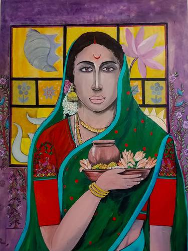Print of Expressionism Culture Paintings by Sangita Fand kadam