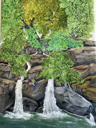 Print of Minimalism Landscape Paintings by Sangita Fand kadam