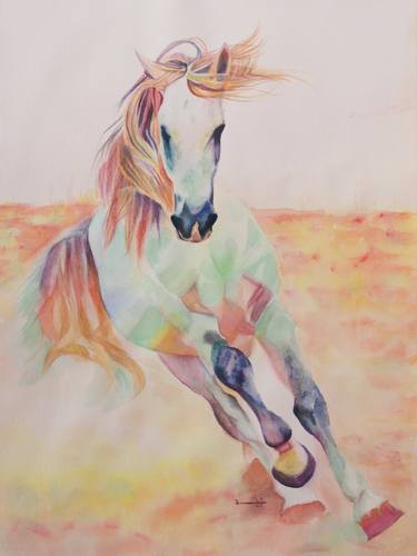 Original Horse Paintings by Buthaina Bucheery