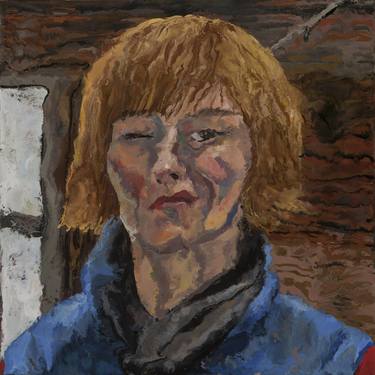 Original Expressionism Portrait Paintings by Joy Bertinuson