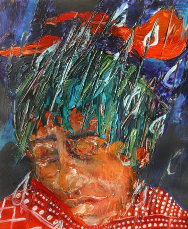 Print of Expressionism Portrait Paintings by Teddy Mica