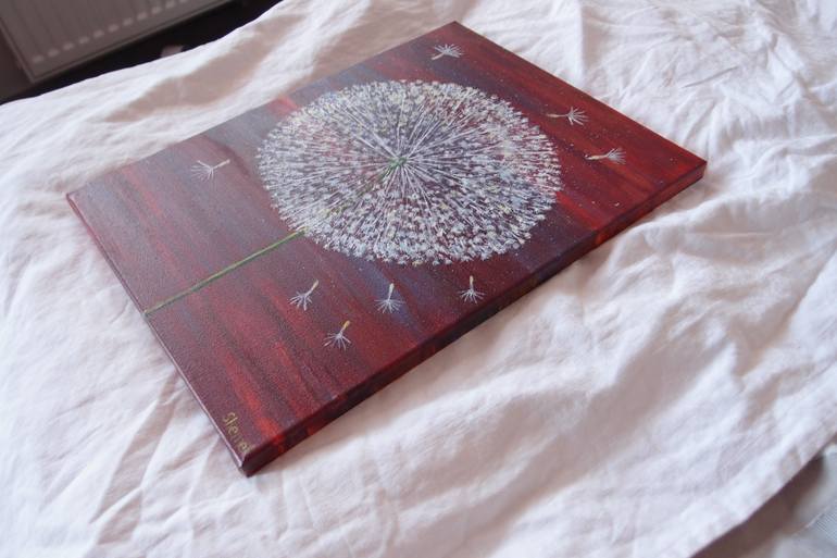 Original Folk Floral Painting by Monika Shemel