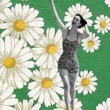Green Daisy Bather by Theresa Gooby