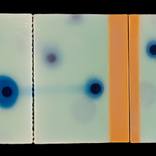 untitled #17 (at 1/2°; lines and dots series) by Robert Rustermier